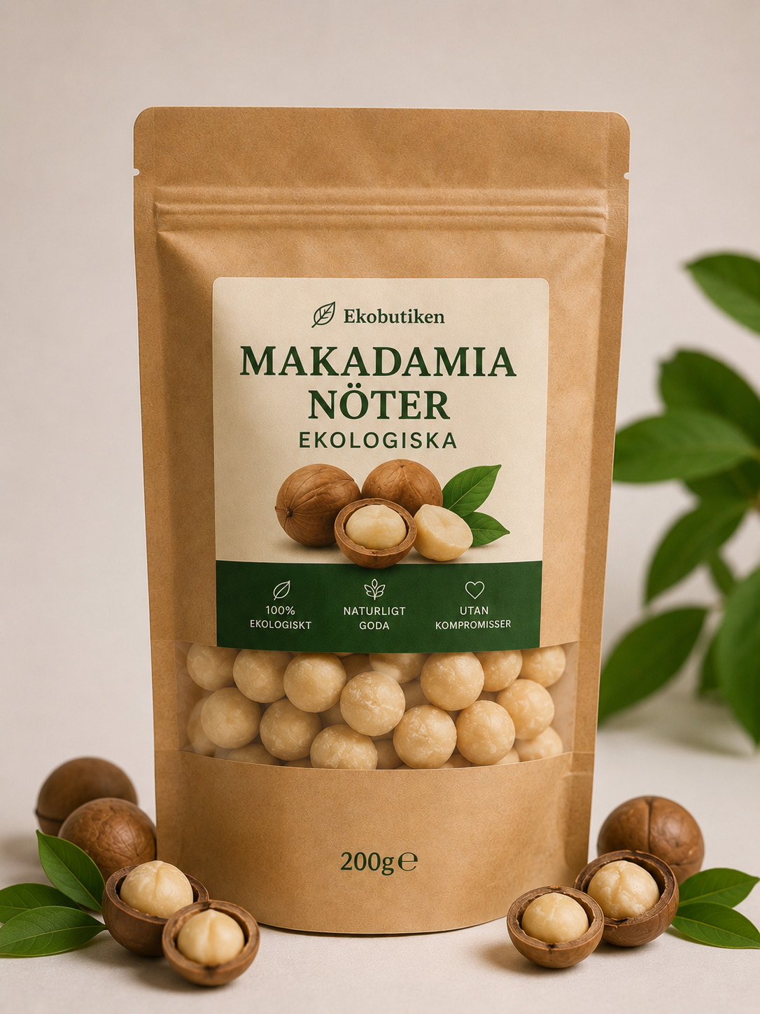 Macadamianötter 200g